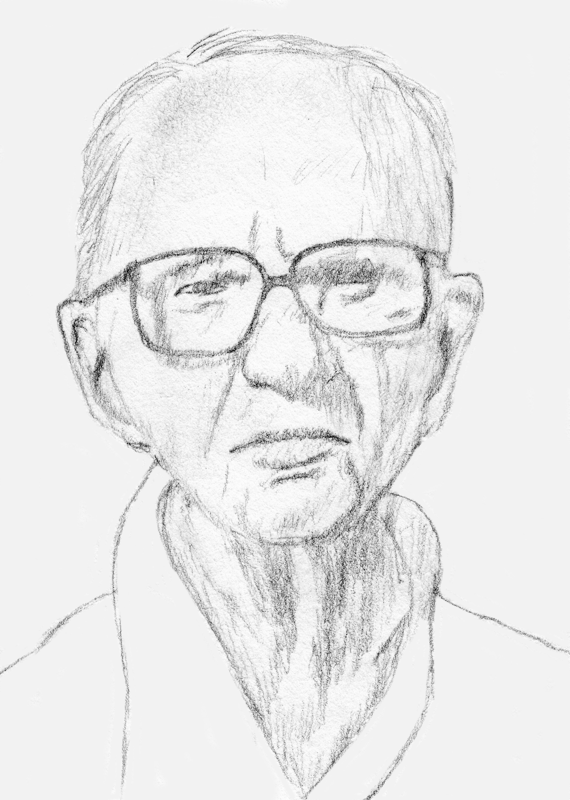 Sketch of James Michener